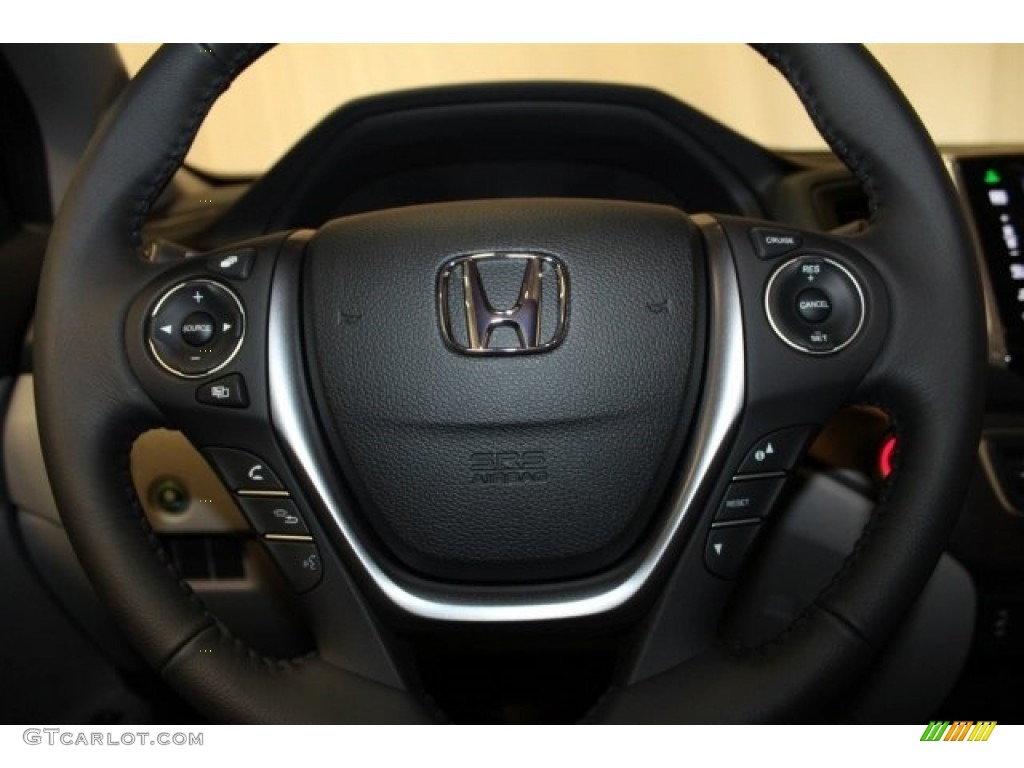 2016 Pilot EX-L - Crystal Black Pearl / Gray photo #10