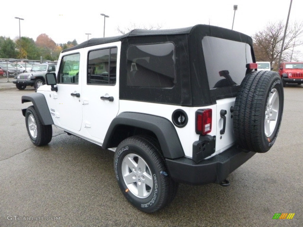 2017 Wrangler Unlimited Sport 4x4 - Bright White / Black photo #5