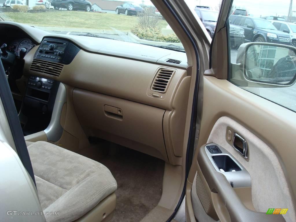 2004 Pilot EX 4WD - Sandstone Metallic / Saddle photo #14