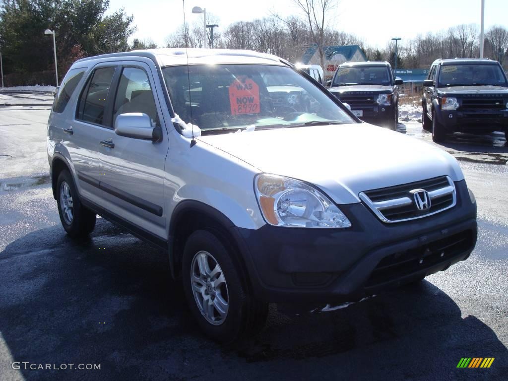 2002 CR-V EX 4WD - Satin Silver Metallic / Black photo #4