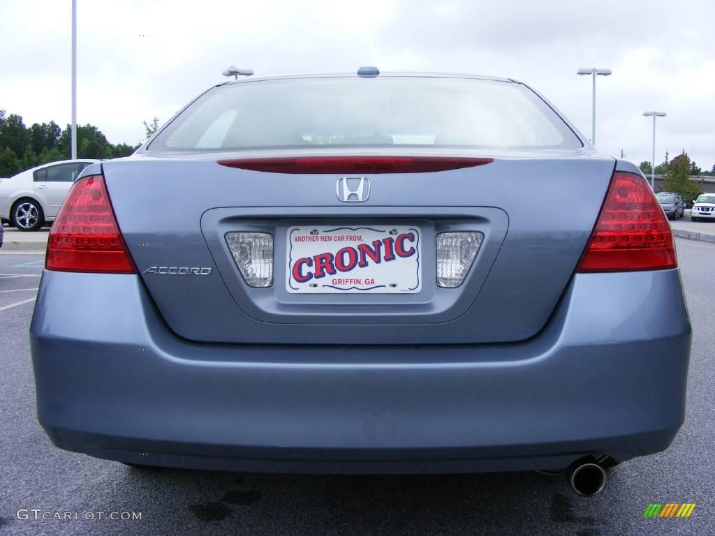 2007 Accord EX-L Sedan - Cool Blue Metallic / Gray photo #7