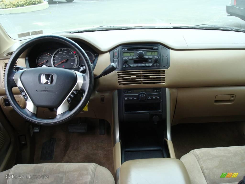 2004 Pilot EX 4WD - Sandstone Metallic / Saddle photo #22