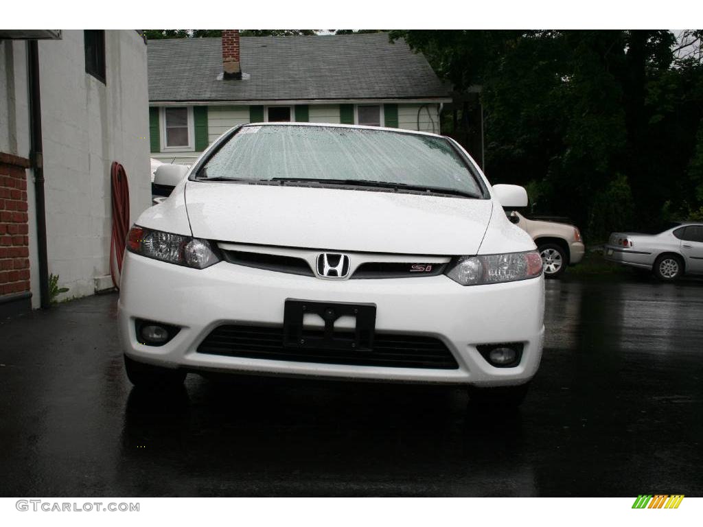 2007 Civic Si Coupe - Taffeta White / Black photo #2