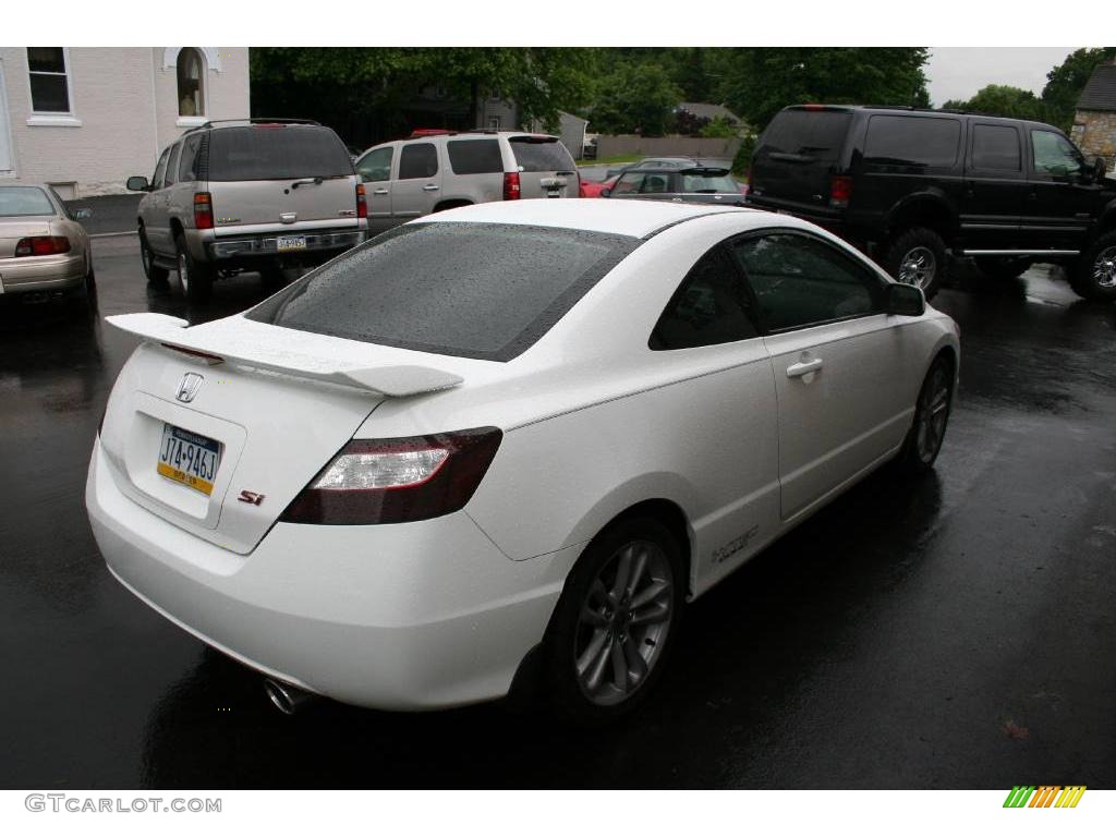 2007 Civic Si Coupe - Taffeta White / Black photo #3