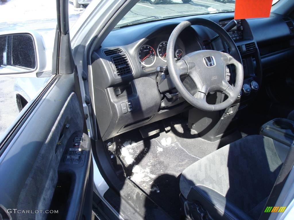 2002 CR-V EX 4WD - Satin Silver Metallic / Black photo #11