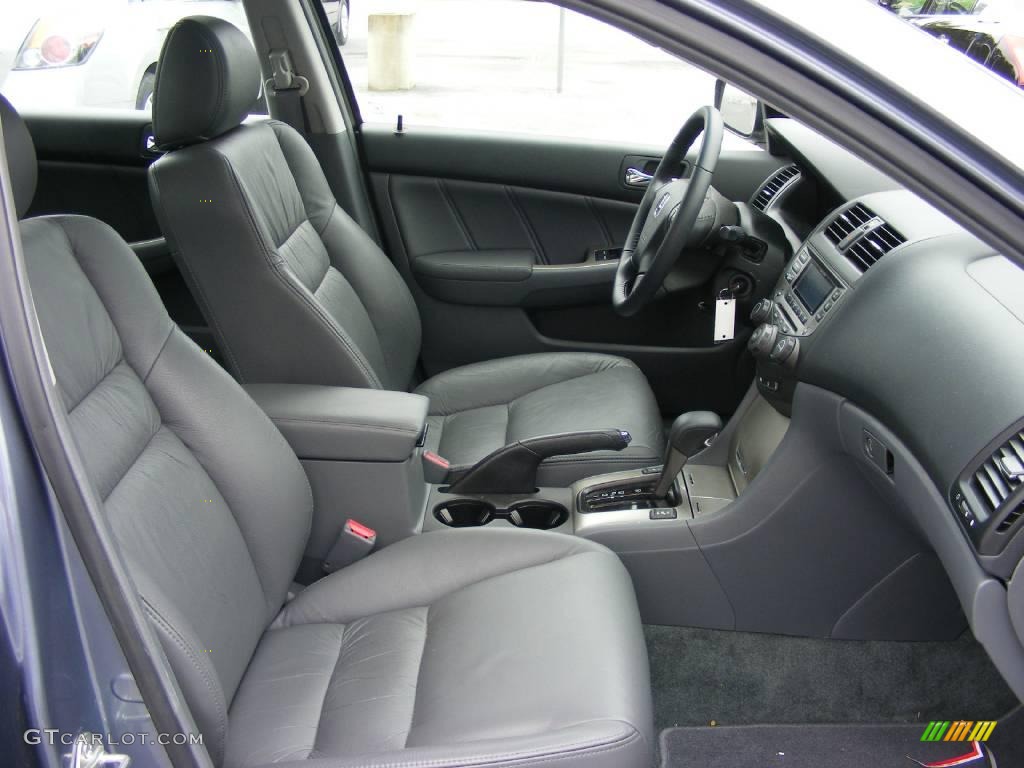 2007 Accord EX-L Sedan - Cool Blue Metallic / Gray photo #16