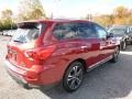 2017 Cayenne Red Nissan Pathfinder Platinum 4x4  photo #9