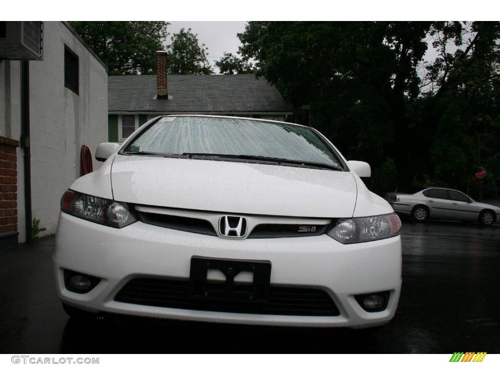 2007 Civic Si Coupe - Taffeta White / Black photo #11