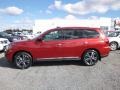 2017 Cayenne Red Nissan Pathfinder Platinum 4x4  photo #12