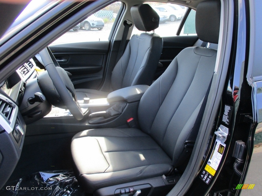 Black Interior 2017 BMW 3 Series 320i xDrive Sedan Photo #116807288