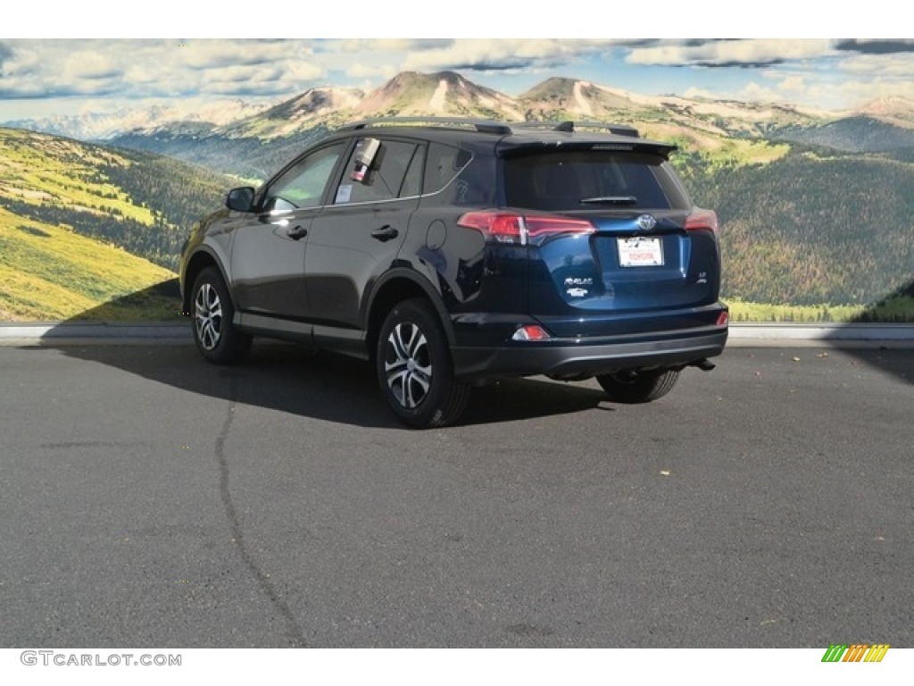 2017 RAV4 LE AWD - Galactic Aqua Mica / Black photo #3