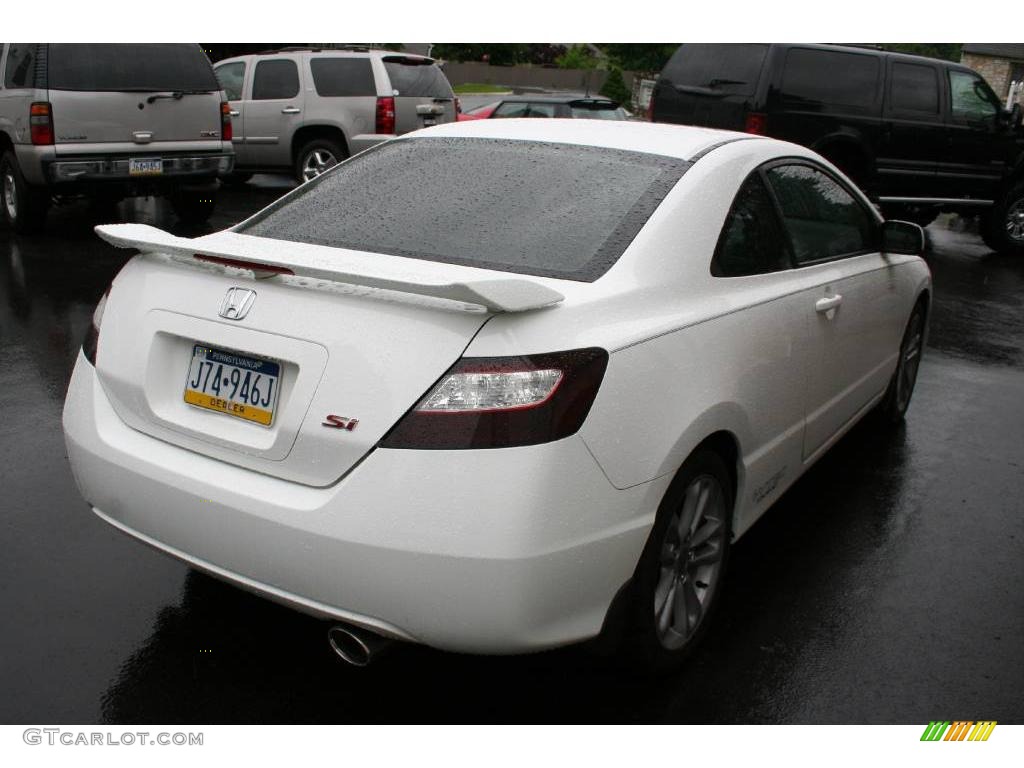 2007 Civic Si Coupe - Taffeta White / Black photo #14