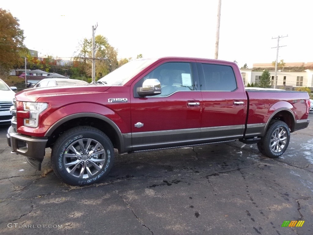 Ruby Red 2017 Ford F150 King Ranch SuperCrew 4x4 Exterior Photo #116807649