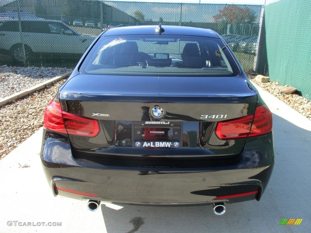 2017 3 Series 340i xDrive Sedan - Black Sapphire Metallic / Black photo #9