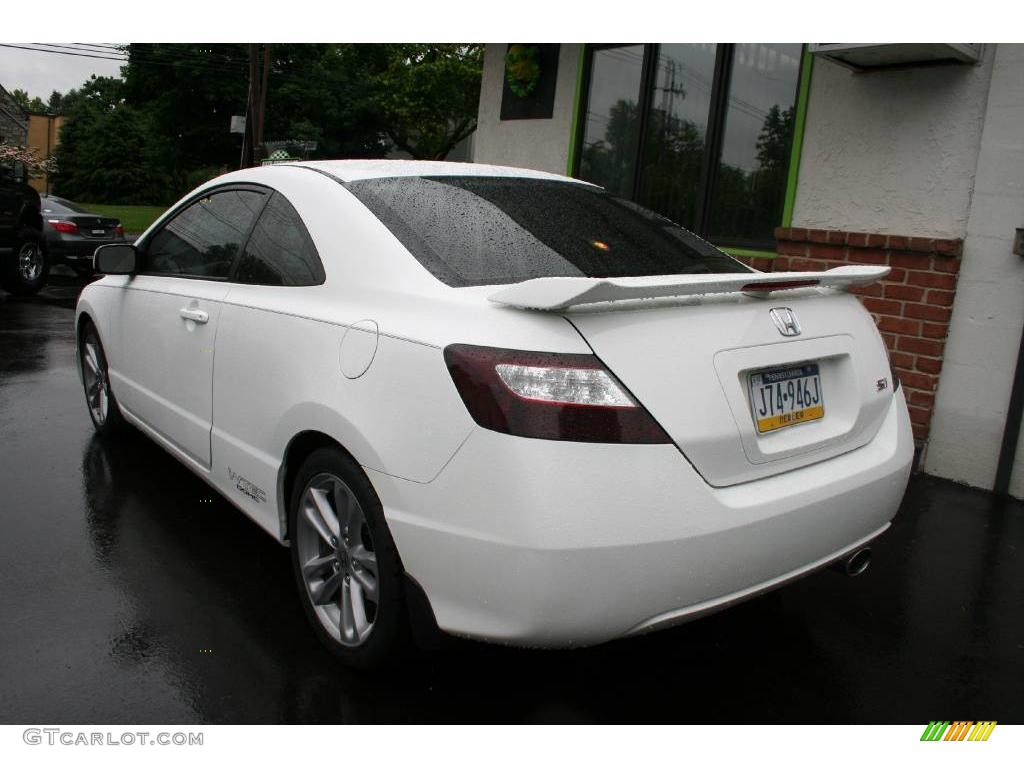 2007 Civic Si Coupe - Taffeta White / Black photo #15