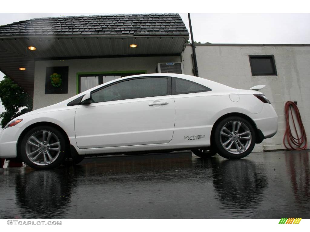 2007 Civic Si Coupe - Taffeta White / Black photo #16