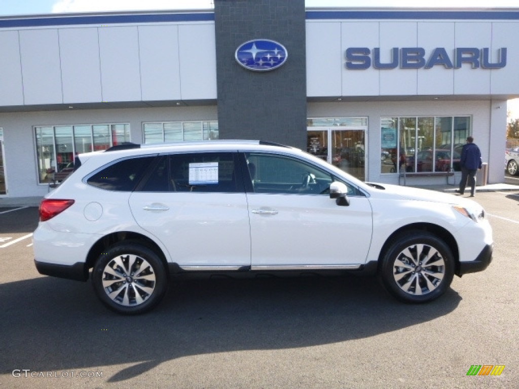 2017 Outback 2.5i Touring - Crystal White Pearl / Java Brown photo #7