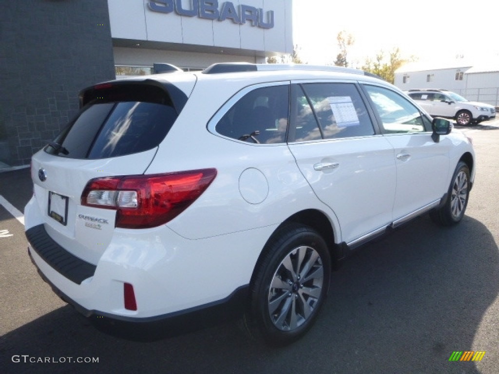 2017 Outback 2.5i Touring - Crystal White Pearl / Java Brown photo #8