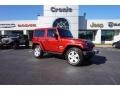 Deep Cherry Red Crystal Pearl 2012 Jeep Wrangler Sahara 4x4