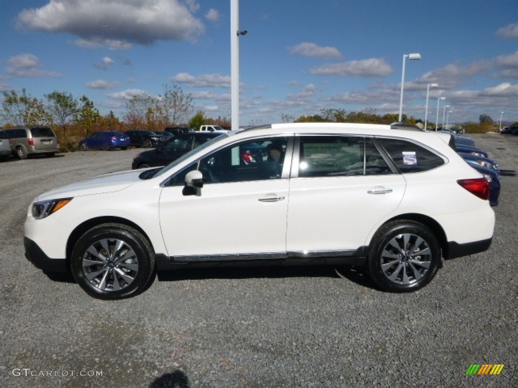 2017 Outback 2.5i Touring - Crystal White Pearl / Java Brown photo #10