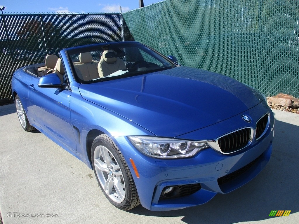 Estoril Blue Metallic 2017 BMW 4 Series 430i xDrive Convertible Exterior Photo #116809314