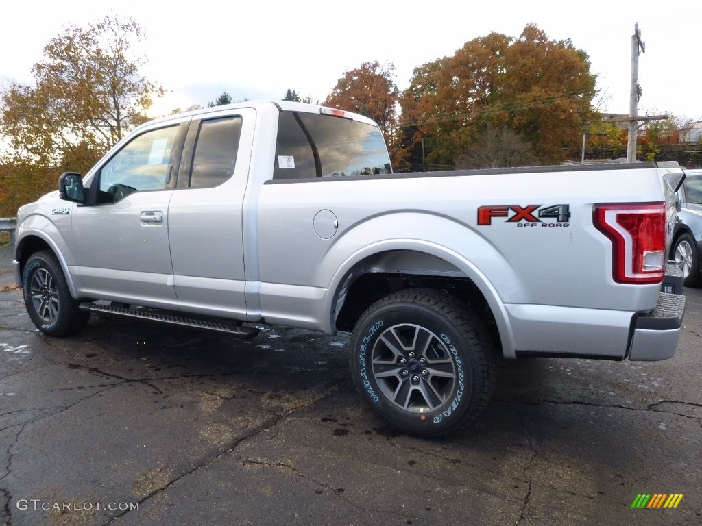 2016 F150 XLT SuperCab 4x4 - Ingot Silver / Black photo #3