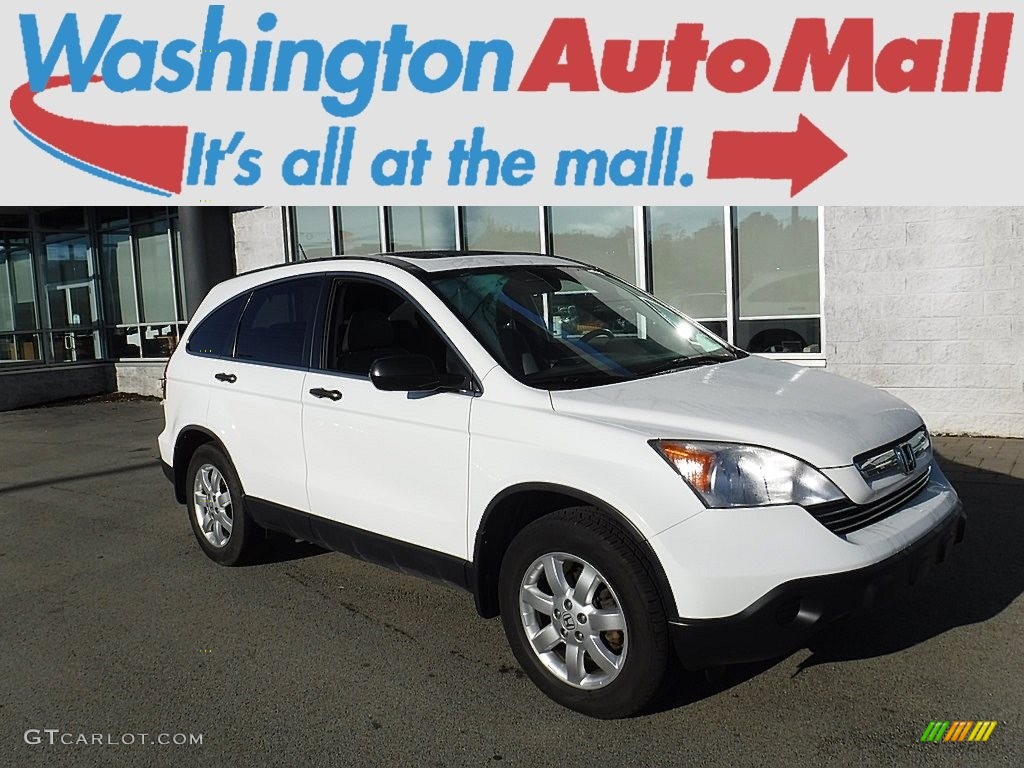 2007 CR-V EX 4WD - Taffeta White / Gray photo #1