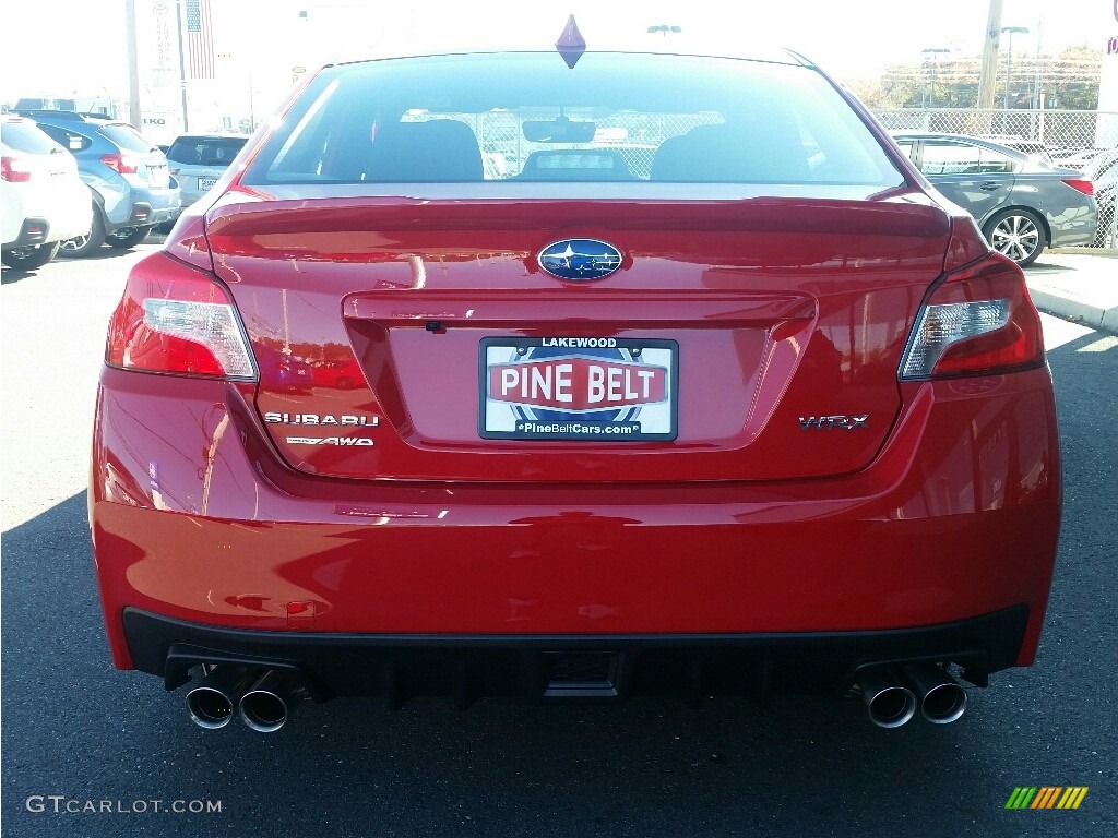 2017 WRX  - Pure Red / Carbon Black photo #5