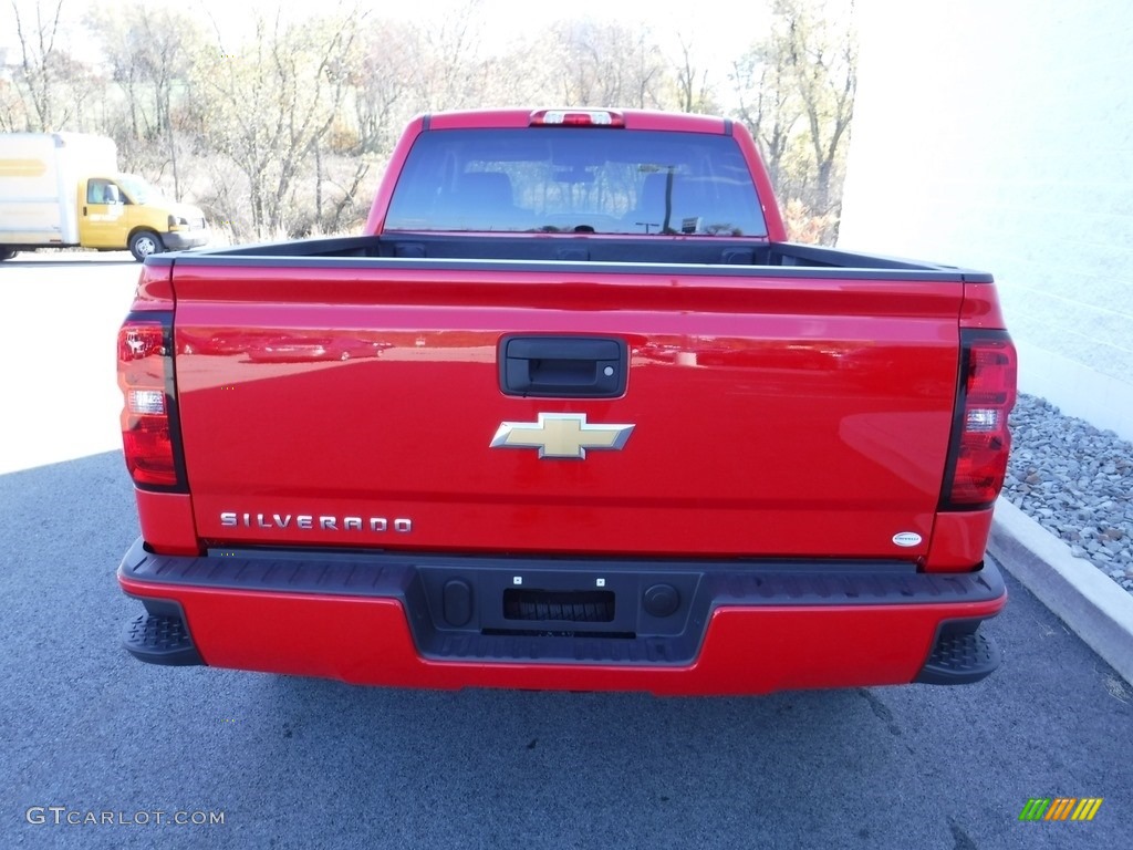 2017 Silverado 1500 Custom Double Cab 4x4 - Red Hot / Dark Ash/Jet Black photo #7