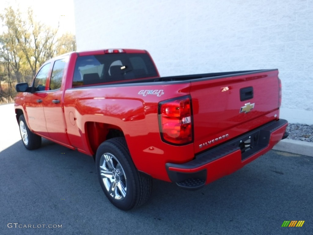 2017 Silverado 1500 Custom Double Cab 4x4 - Red Hot / Dark Ash/Jet Black photo #8