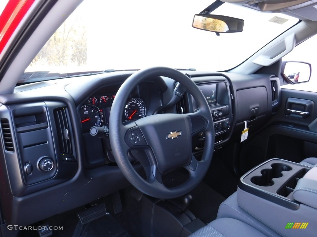 2017 Silverado 1500 Custom Double Cab 4x4 - Red Hot / Dark Ash/Jet Black photo #10