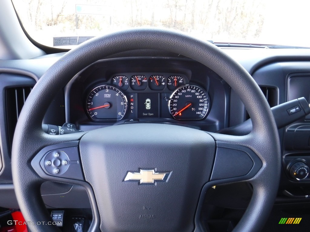 2017 Silverado 1500 Custom Double Cab 4x4 - Red Hot / Dark Ash/Jet Black photo #15