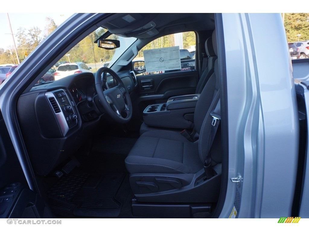 Jet Black Interior 2017 Chevrolet Silverado 1500 LT Regular Cab 4x4 Photo #116815914