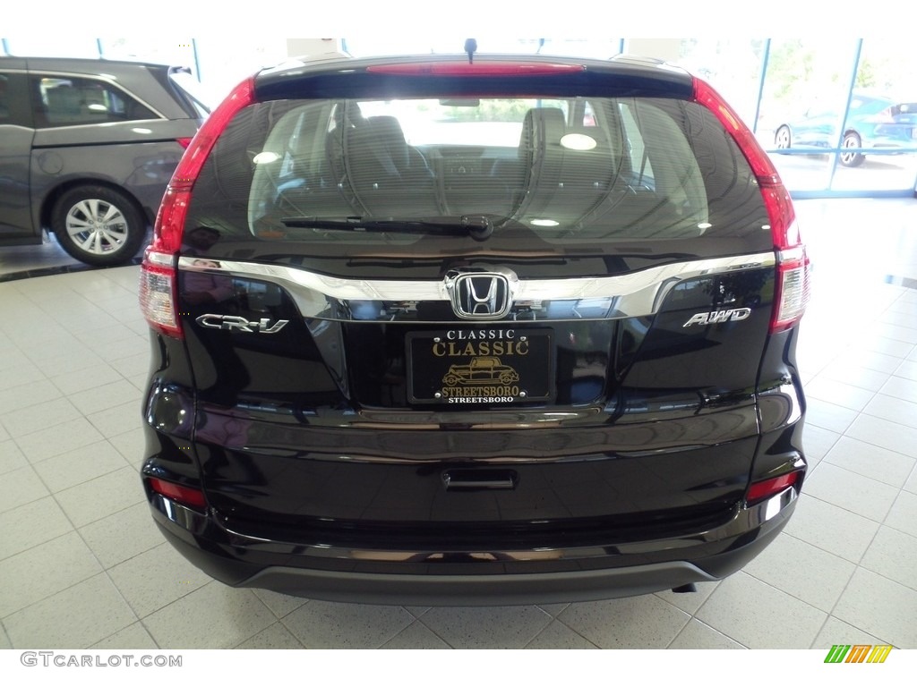 2016 CR-V LX AWD - Crystal Black Pearl / Black photo #4