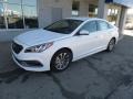 Quartz White Pearl 2017 Hyundai Sonata Sport Exterior