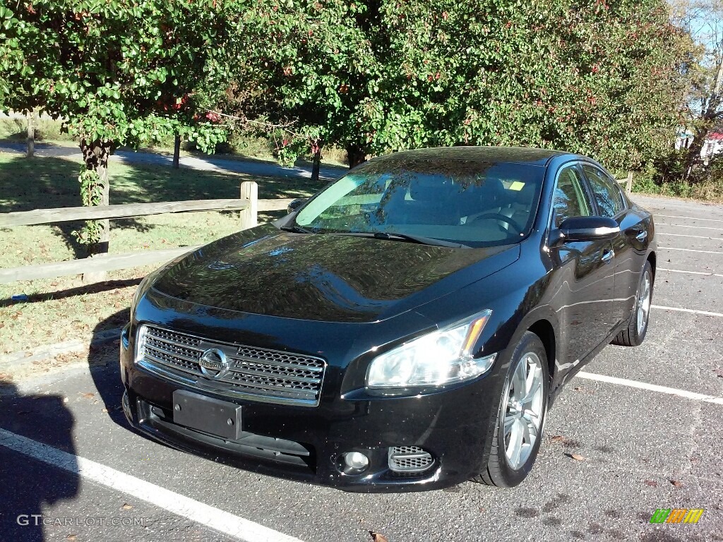 2010 Maxima 3.5 S - Crimson Black / Charcoal photo #2