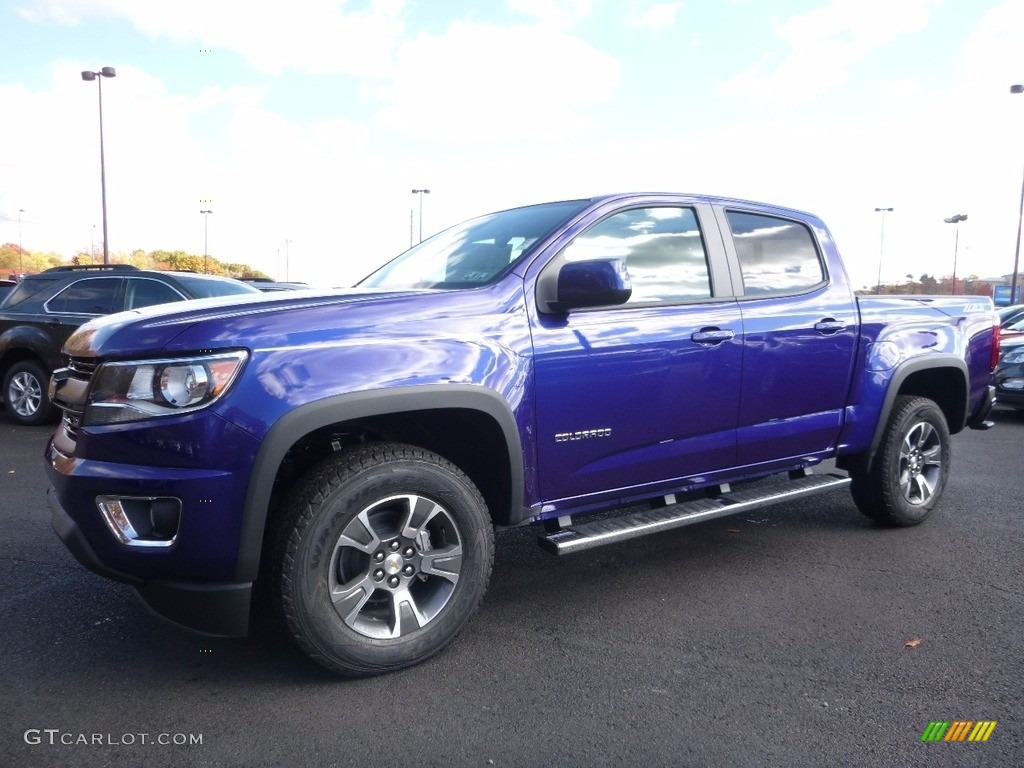 2016 Colorado Z71 Crew Cab 4x4 - Laser Blue / Jet Black photo #1