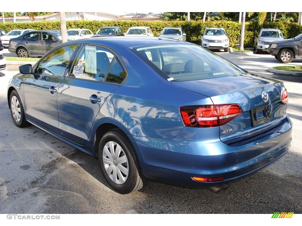 2016 Jetta S - Silk Blue Metallic / Titan Black photo #6