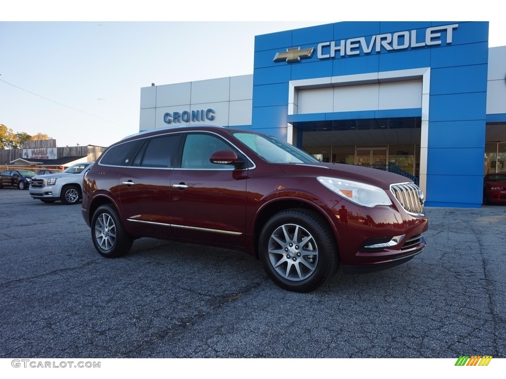 2017 Enclave Convenience - Crimson Red Tintcoat / Light Titanium photo #1