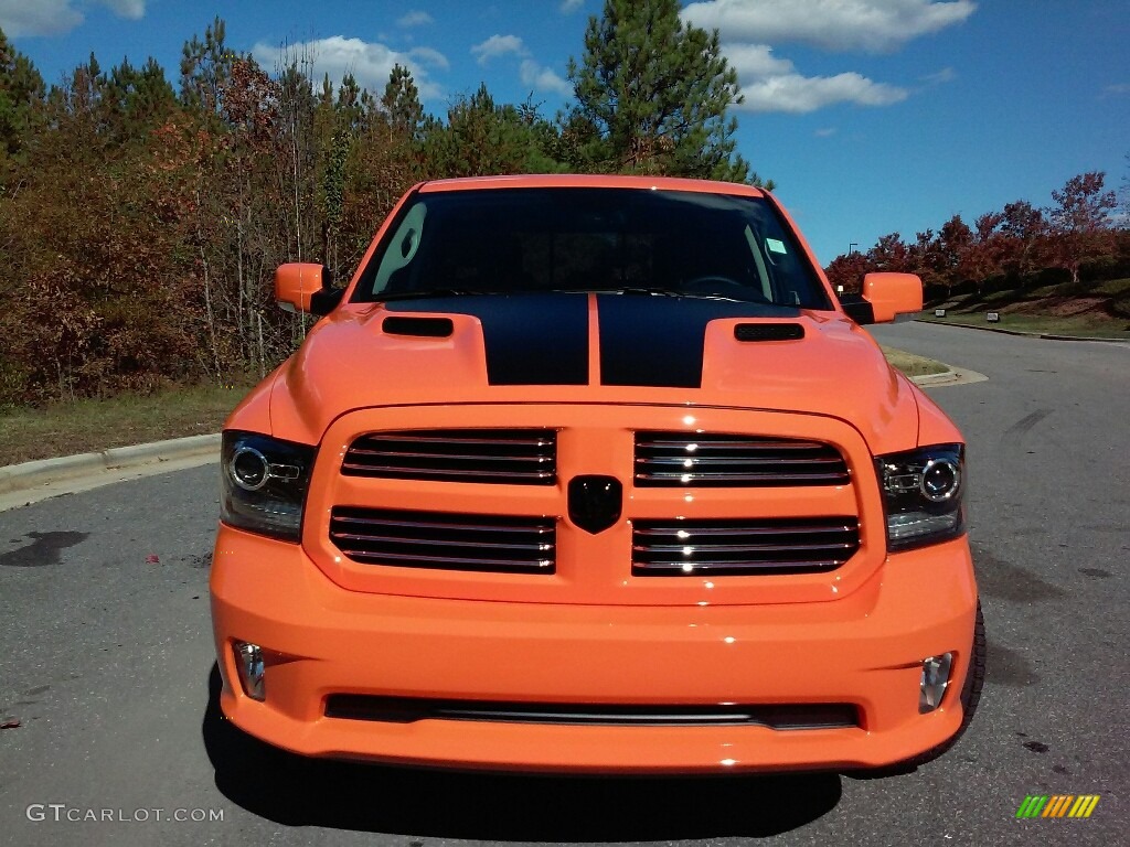 2017 1500 Sport Crew Cab 4x4 - Ignition Orange / TA Black/Orange photo #4