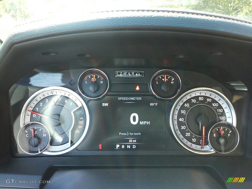 2017 Ram 1500 Sport Crew Cab 4x4 Gauges Photo #116820117