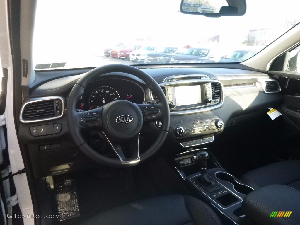 2017 Kia Sorento EX V6 AWD Black Dashboard Photo #116820729