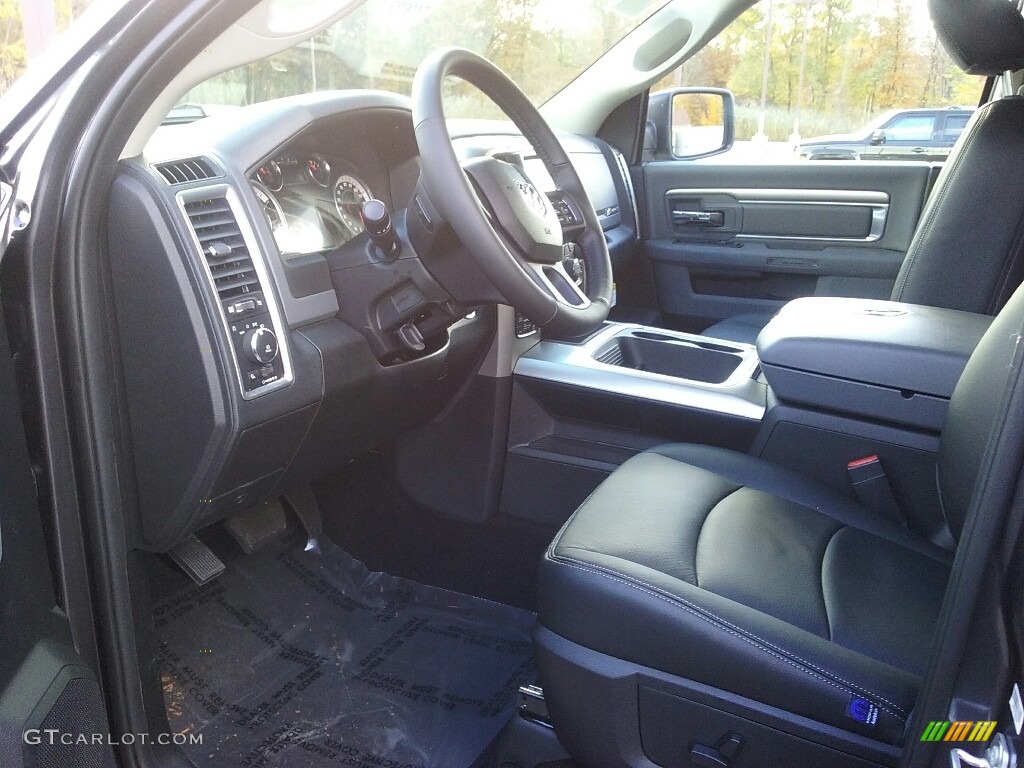 Black/Diesel Gray Interior 2017 Ram 1500 Big Horn Crew Cab 4x4 Photo #116824659