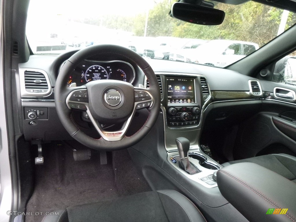 Black Interior 2017 Jeep Grand Cherokee Trailhawk 4x4 Photo #116825703