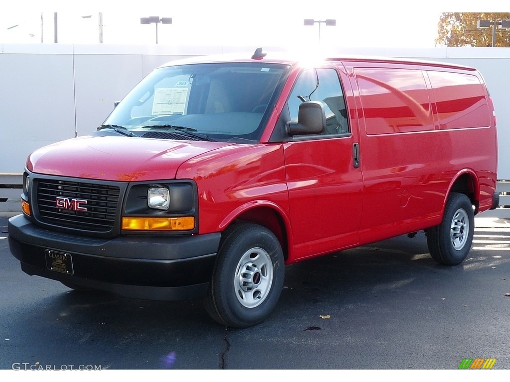 Cardinal Red 2017 GMC Savana Van 2500 Cargo Exterior Photo #116827188