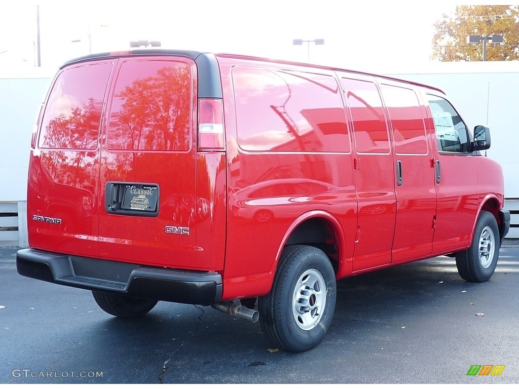 2017 Savana Van 2500 Cargo - Cardinal Red / Medium Pewter photo #2