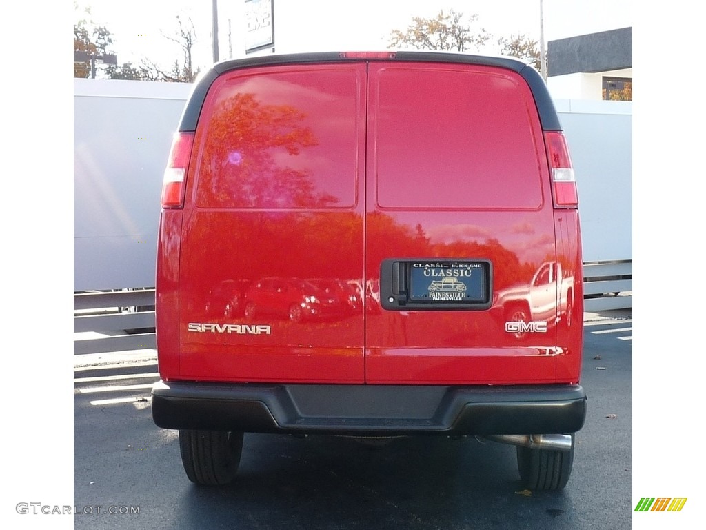 2017 Savana Van 2500 Cargo - Cardinal Red / Medium Pewter photo #3