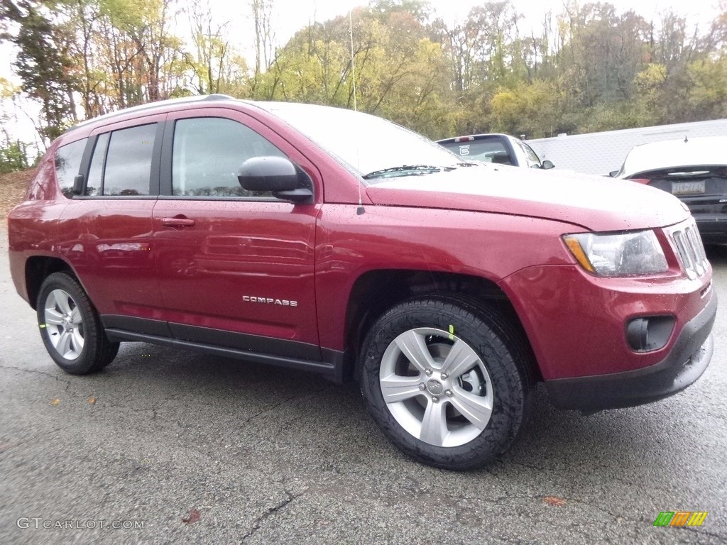 Deep Cherry Red Crystal Pearl 2017 Jeep Compass Sport 4x4 Exterior Photo #116828256