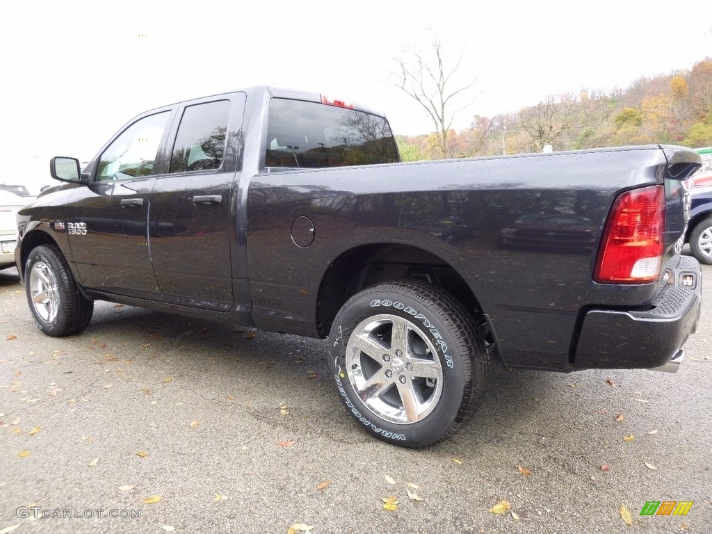 2017 1500 Express Quad Cab 4x4 - Maximum Steel Metallic / Black/Diesel Gray photo #3