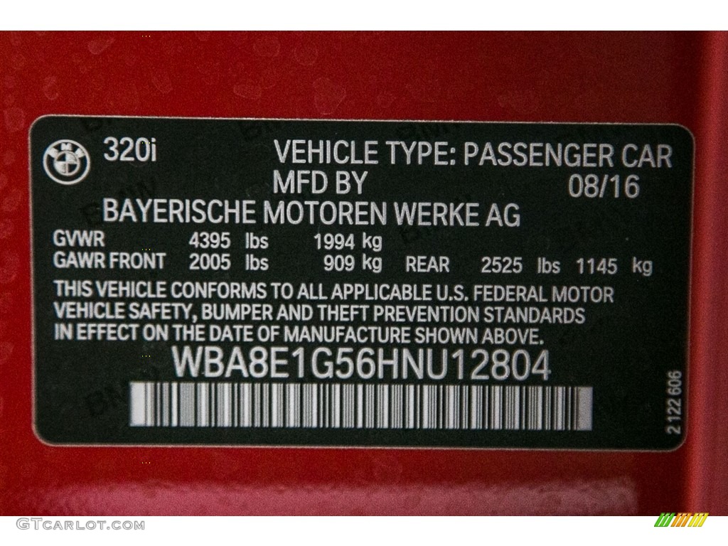2017 3 Series 320i Sedan - Melbourne Red Metallic / Venetian Beige/Black photo #10